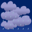 Overcast, light rain showers